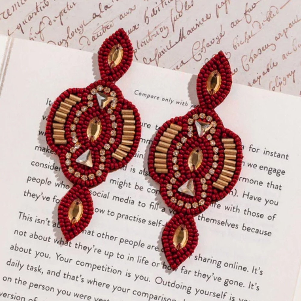 Trades of Hope Reverie Earrings Handcrafted Artisan Beaded Jewelry NEW